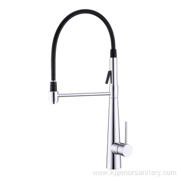 Black Pull-Out Kitchen Mixer Sink Faucet